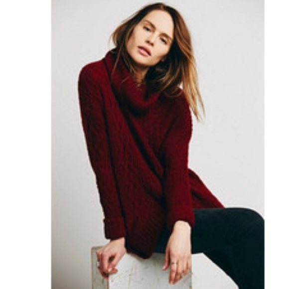 Free People Complex Cable Turtleneck - Picture 2 of 4